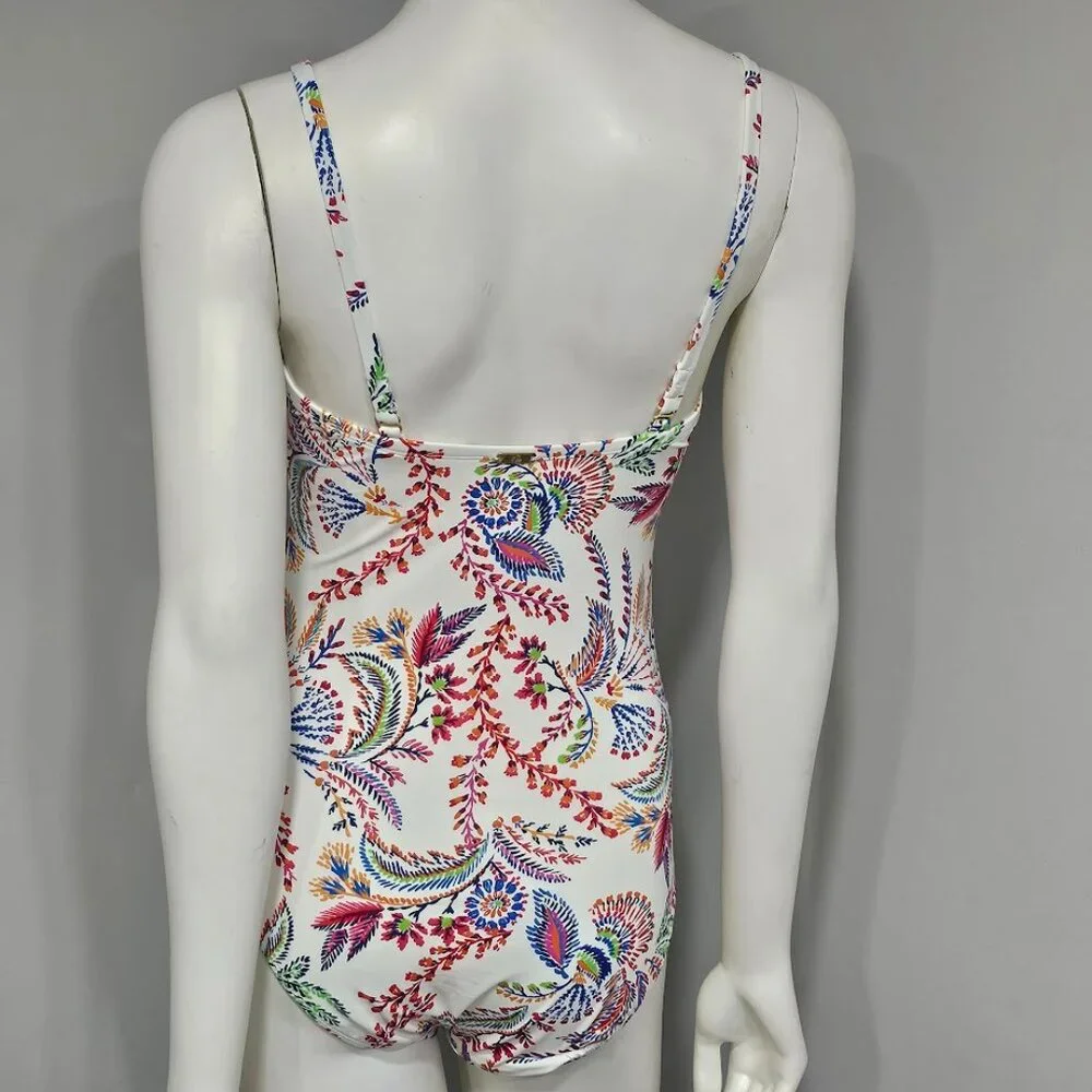 Lauren Ralph Lauren Printed One-Piece Swimsuit - Fleurette - Picture 4 of 9